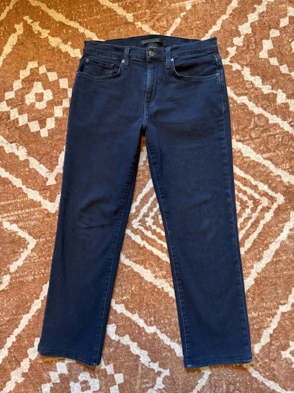 Joe’s jean’s kinetic straight leg dark wash stretch ankle sz 31 /12
